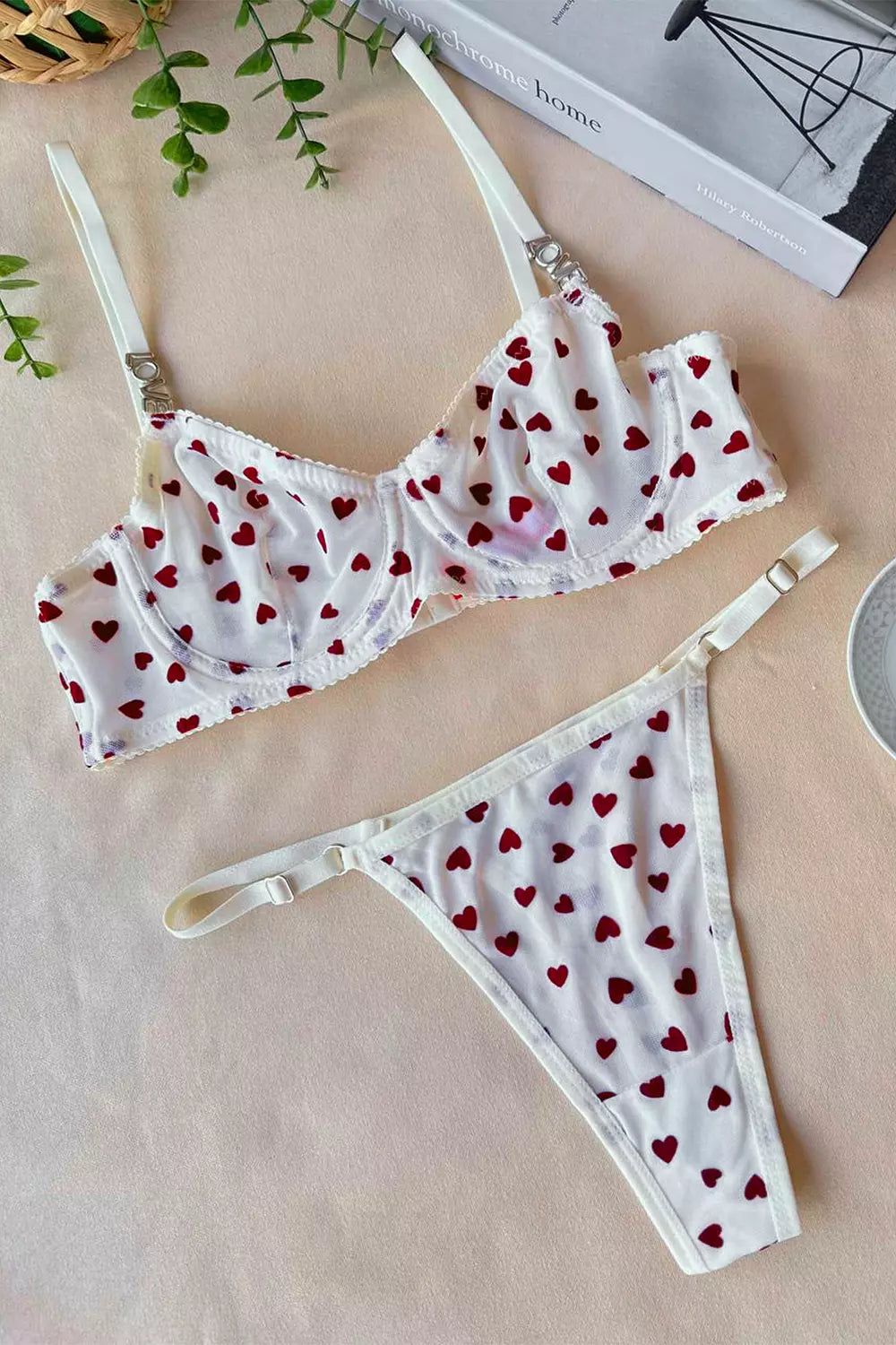 Mesh Hearts Lingerie