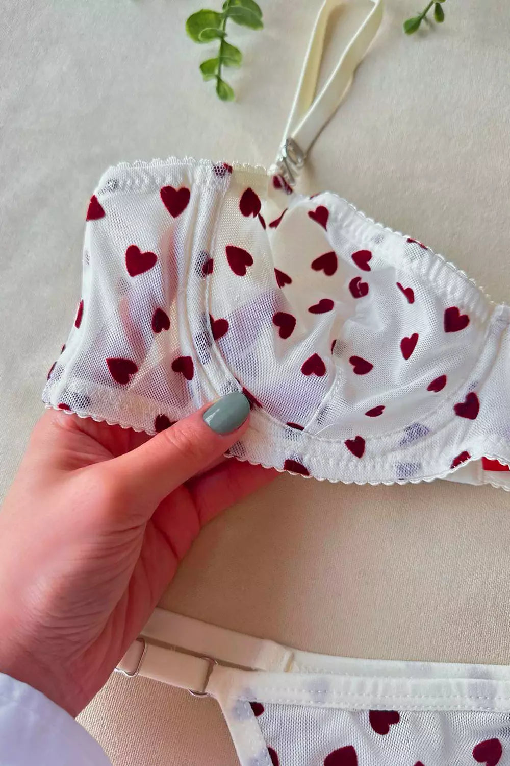 Mesh Hearts Lingerie