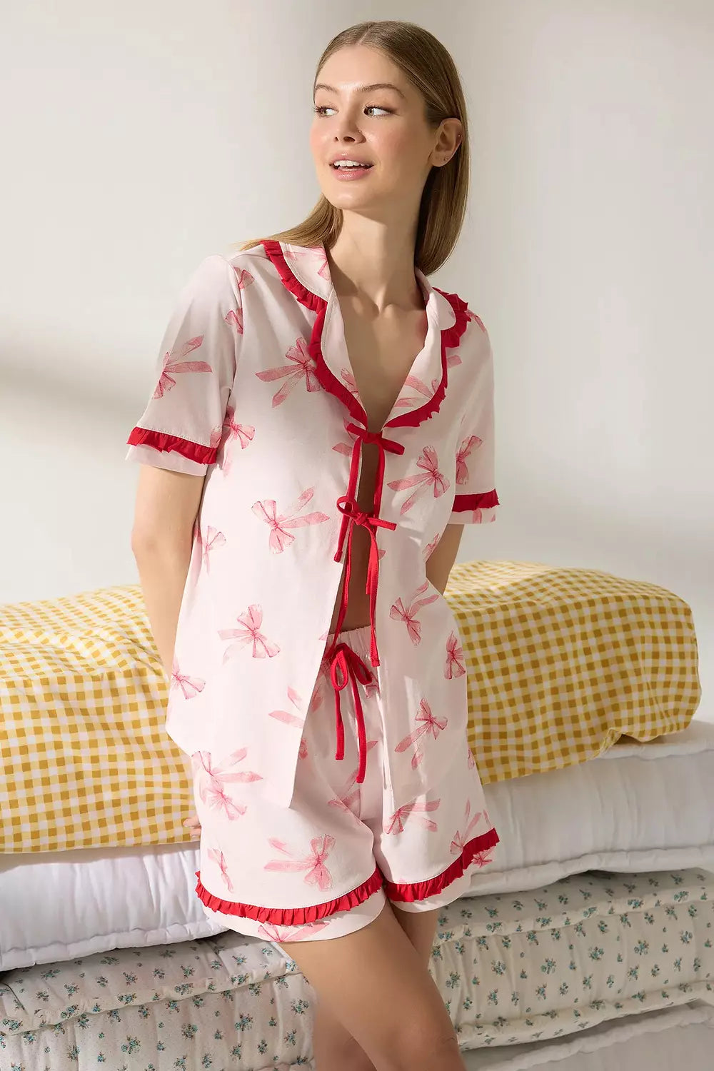 Retro Bow Pajama