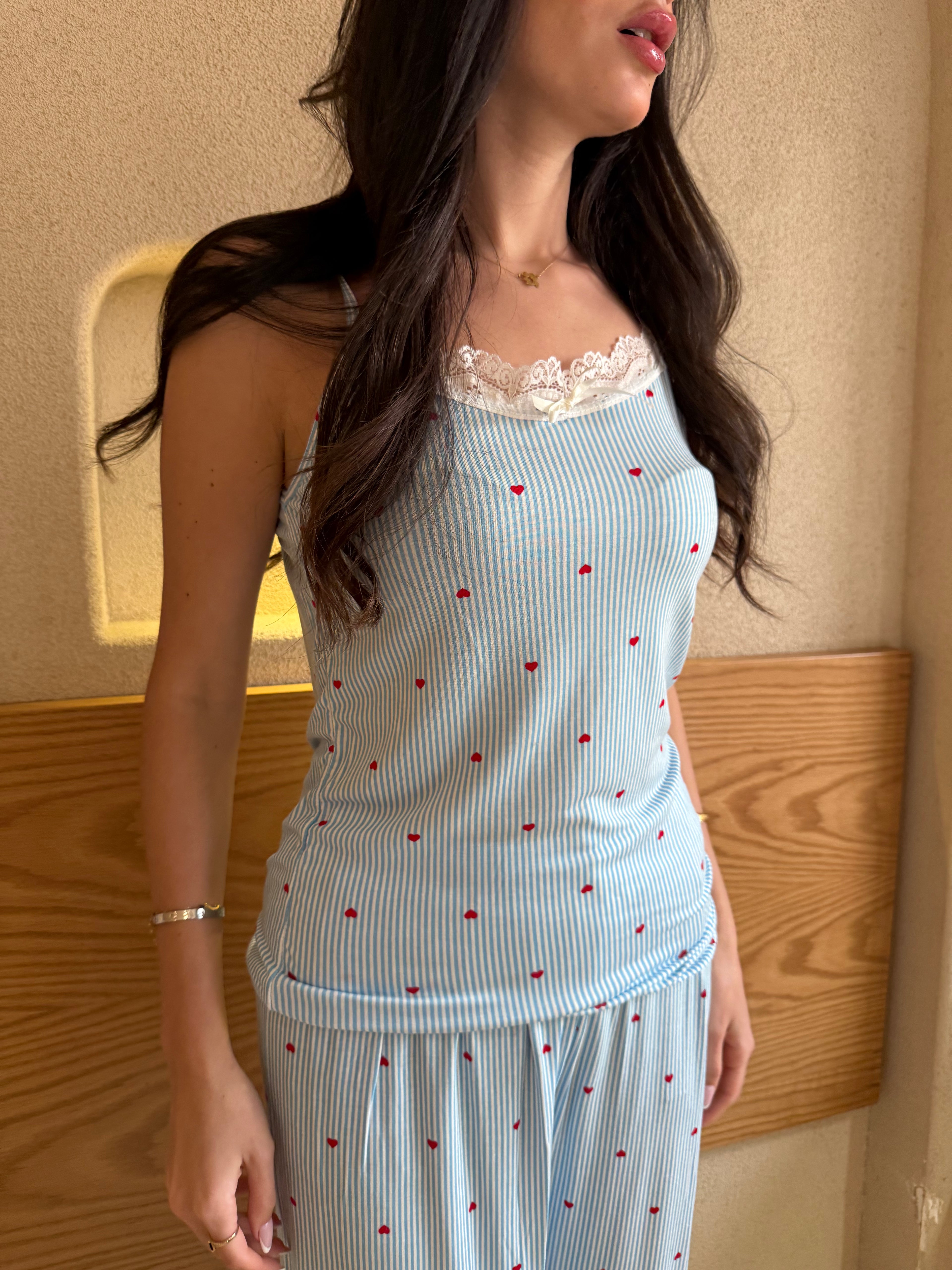 Striped Heart Pajama