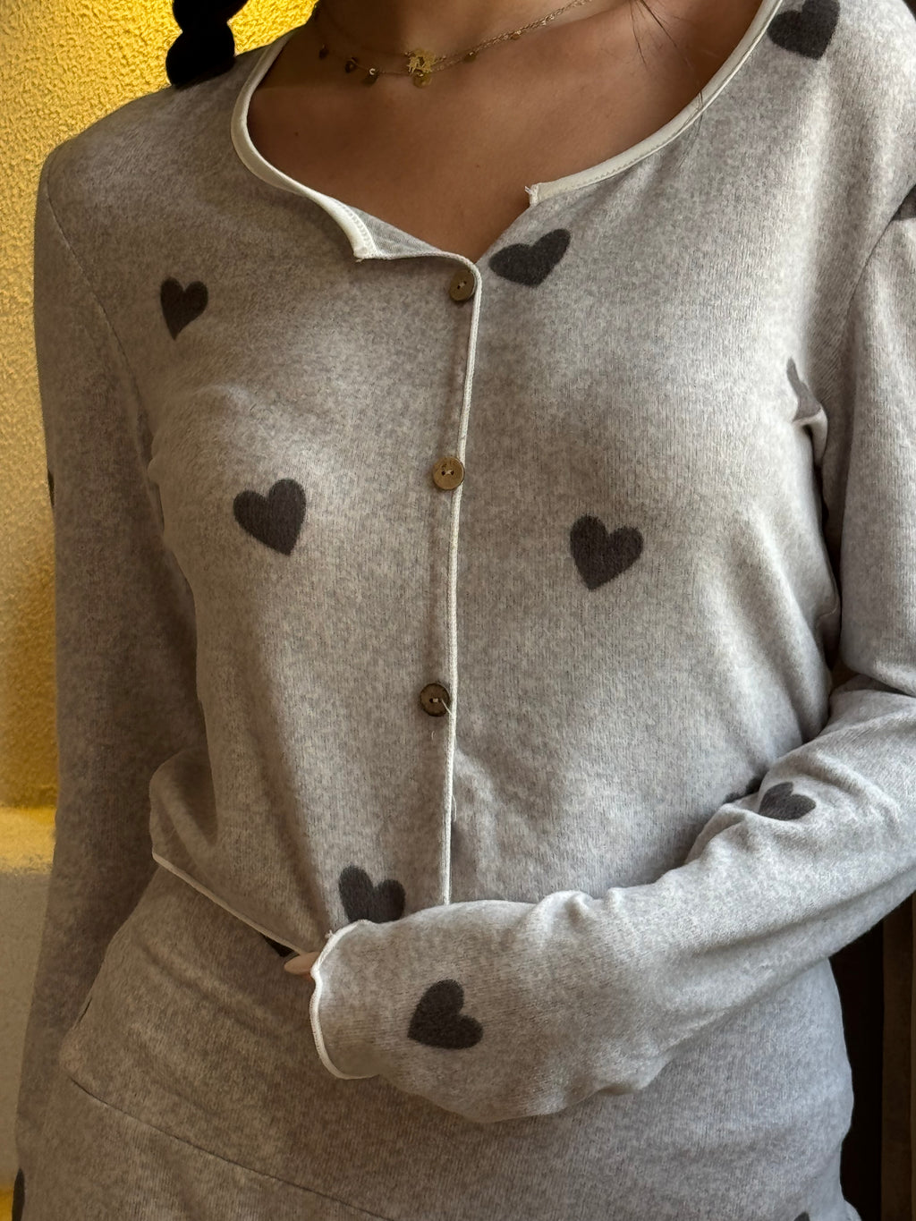 Alina Cozy Heart Pajama
