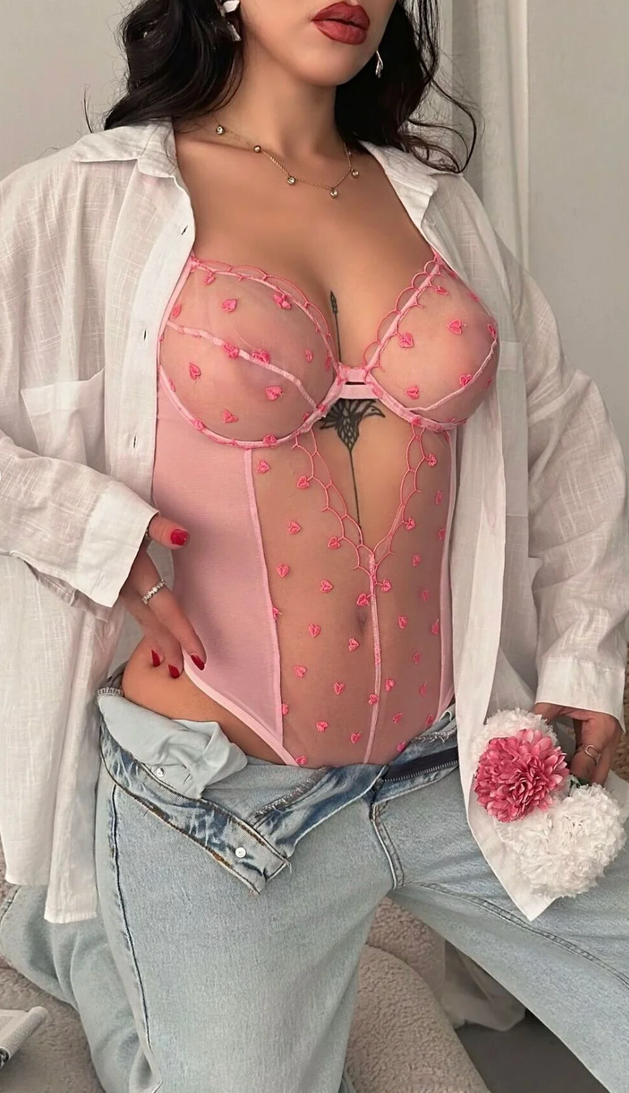 Flirty Hearts Bodysuit
