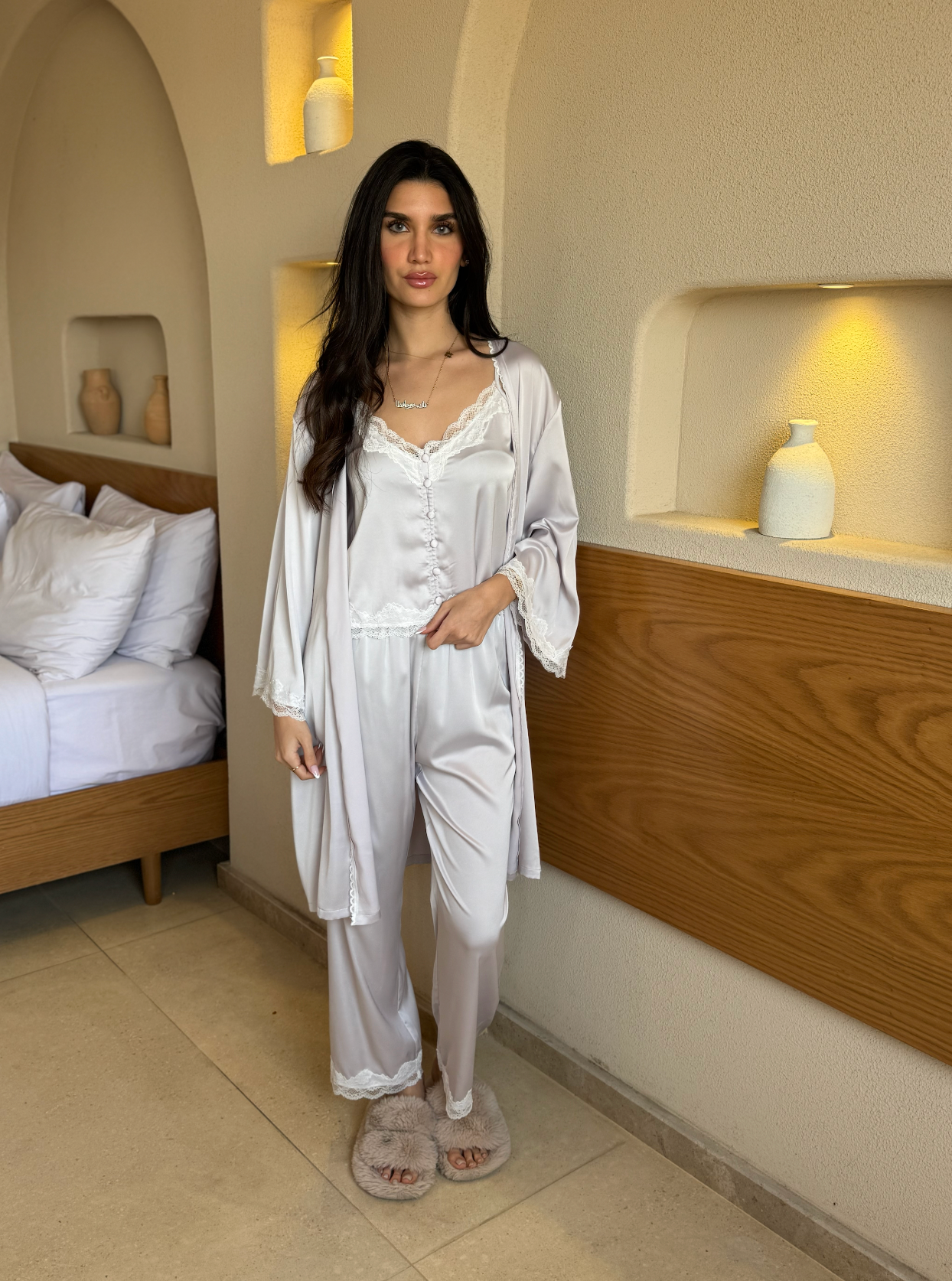 Alessa Calm Satin  Pajama