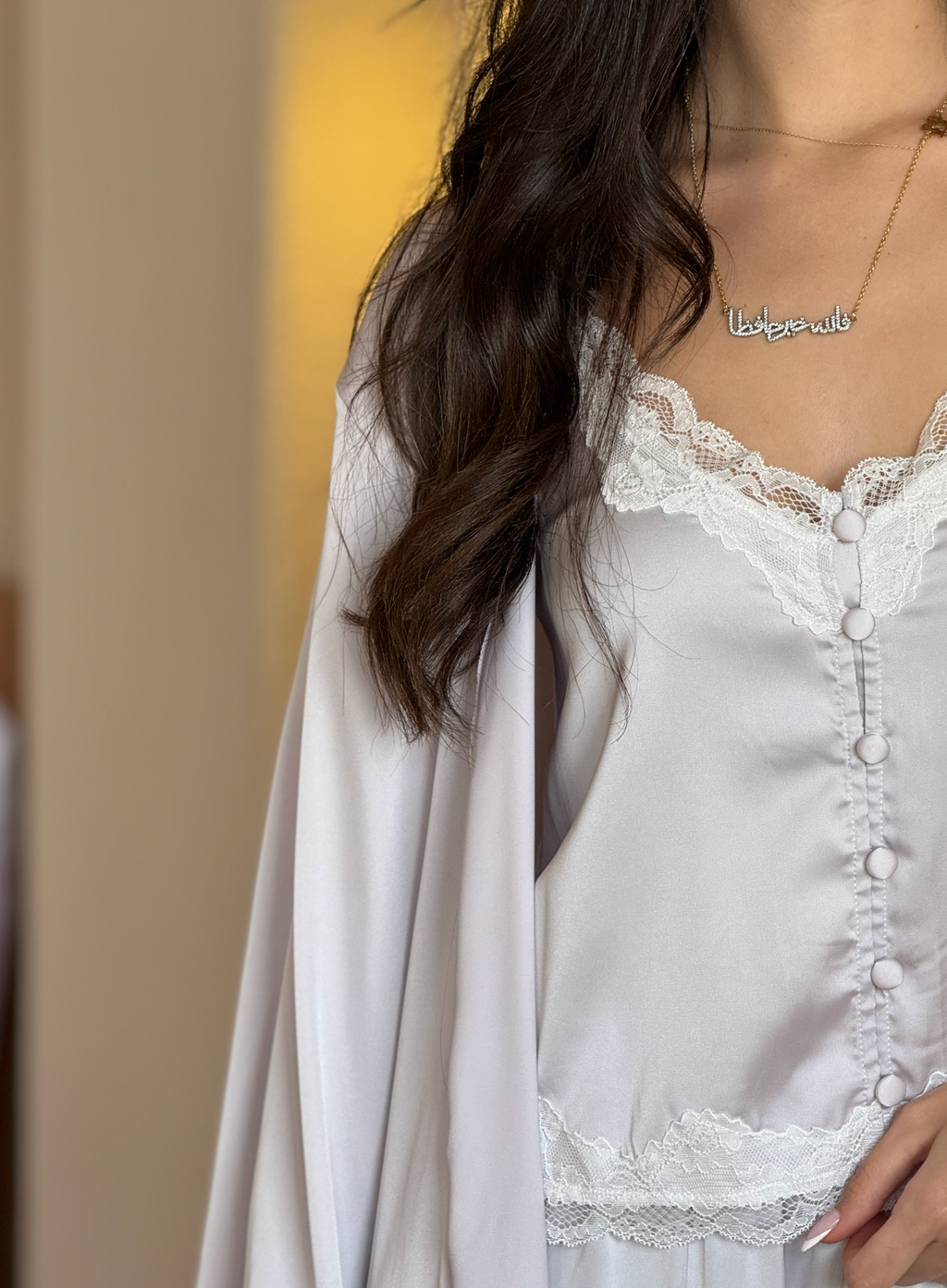 Alessa Calm Satin  Pajama