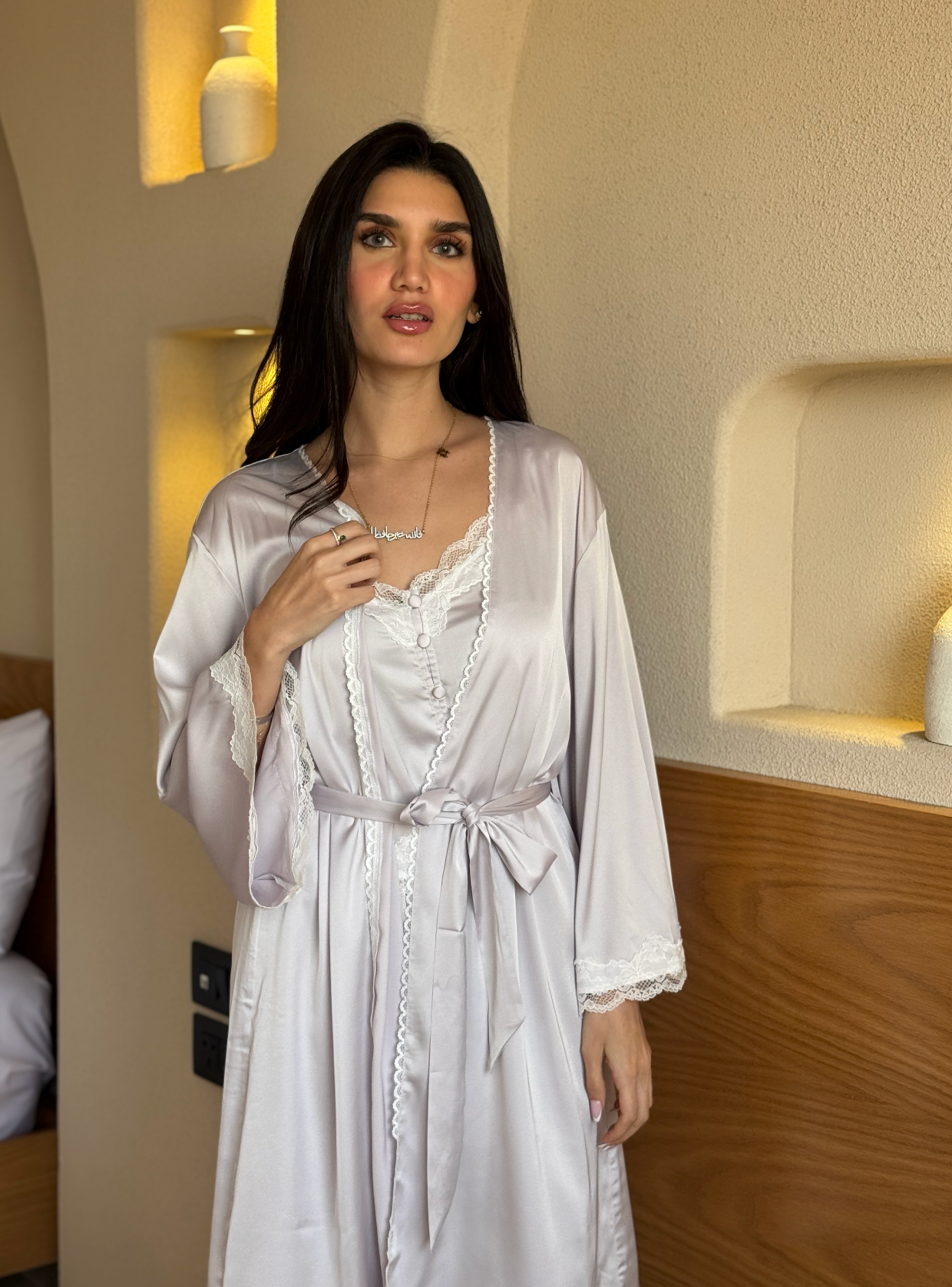 Alessa Calm Satin  Pajama