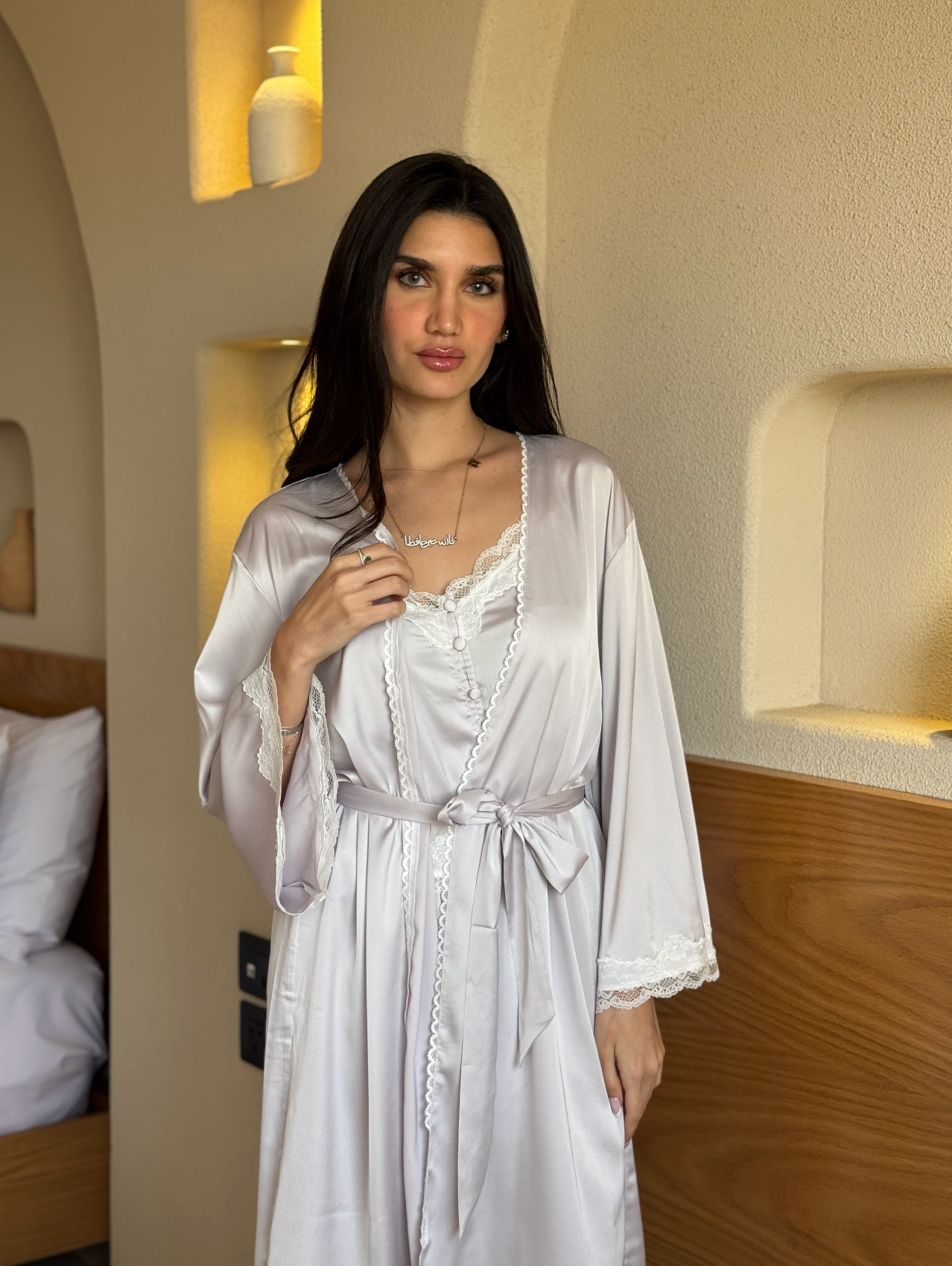 Alessa Calm Satin  Pajama