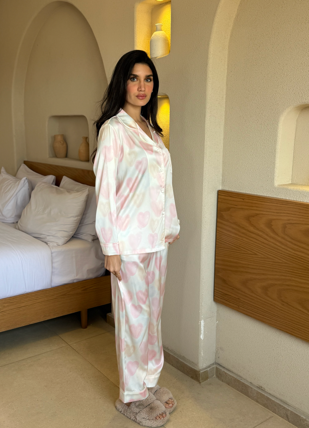 Heart Bliss Satin Pajama