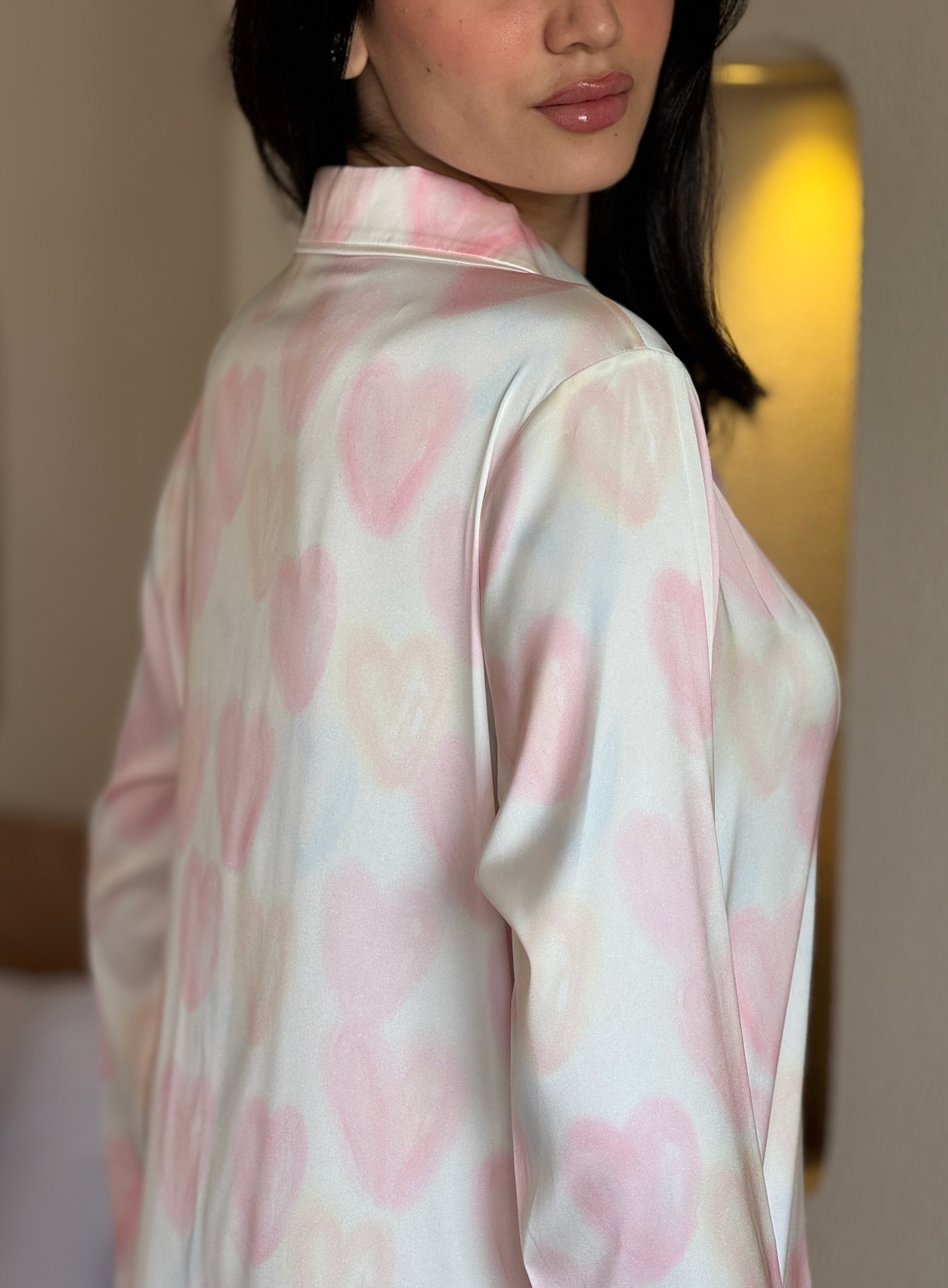 Heart Bliss Satin Pajama