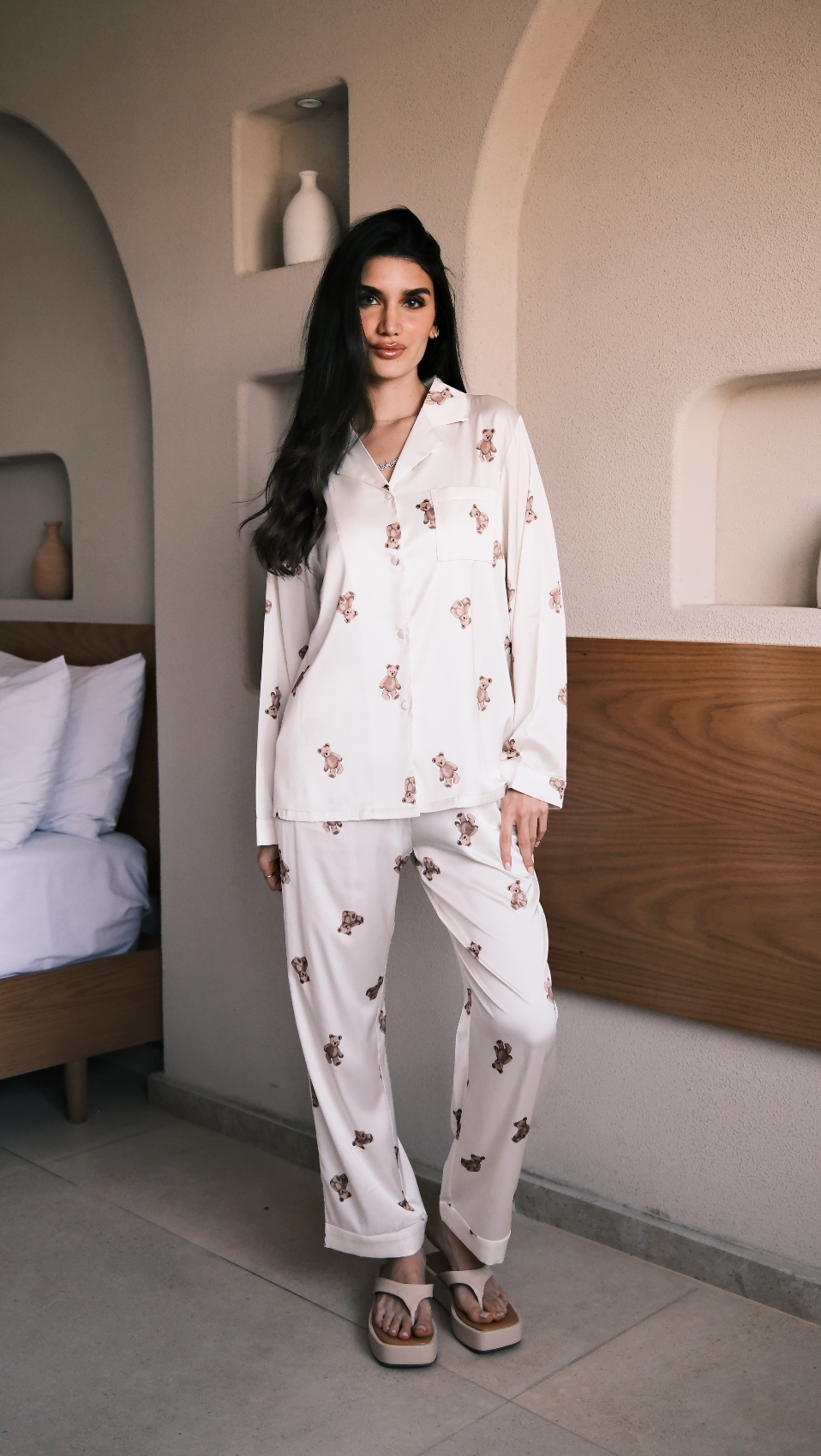 Bear Comfort Satin Pajama