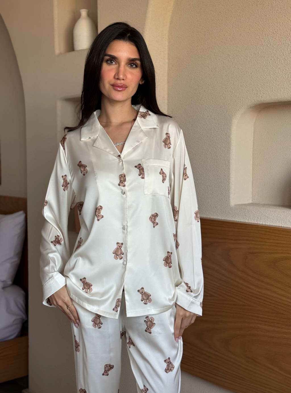 Bear Comfort Satin Pajama