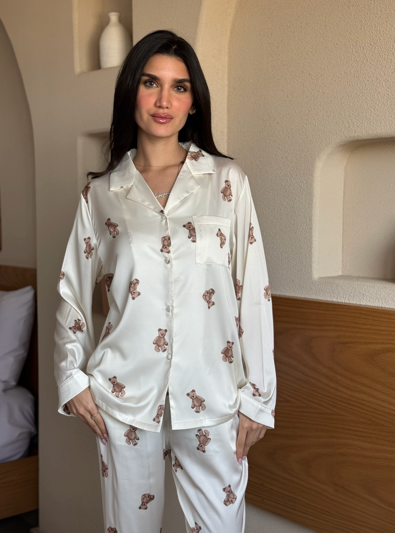 Bear Comfort Satin Pajama