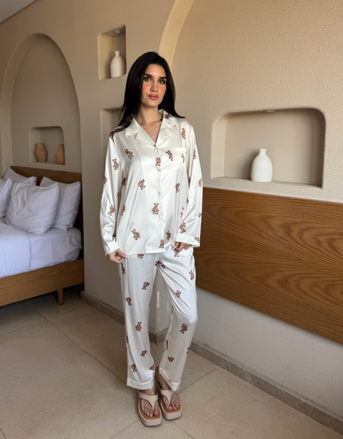 Bear Comfort Satin Pajama