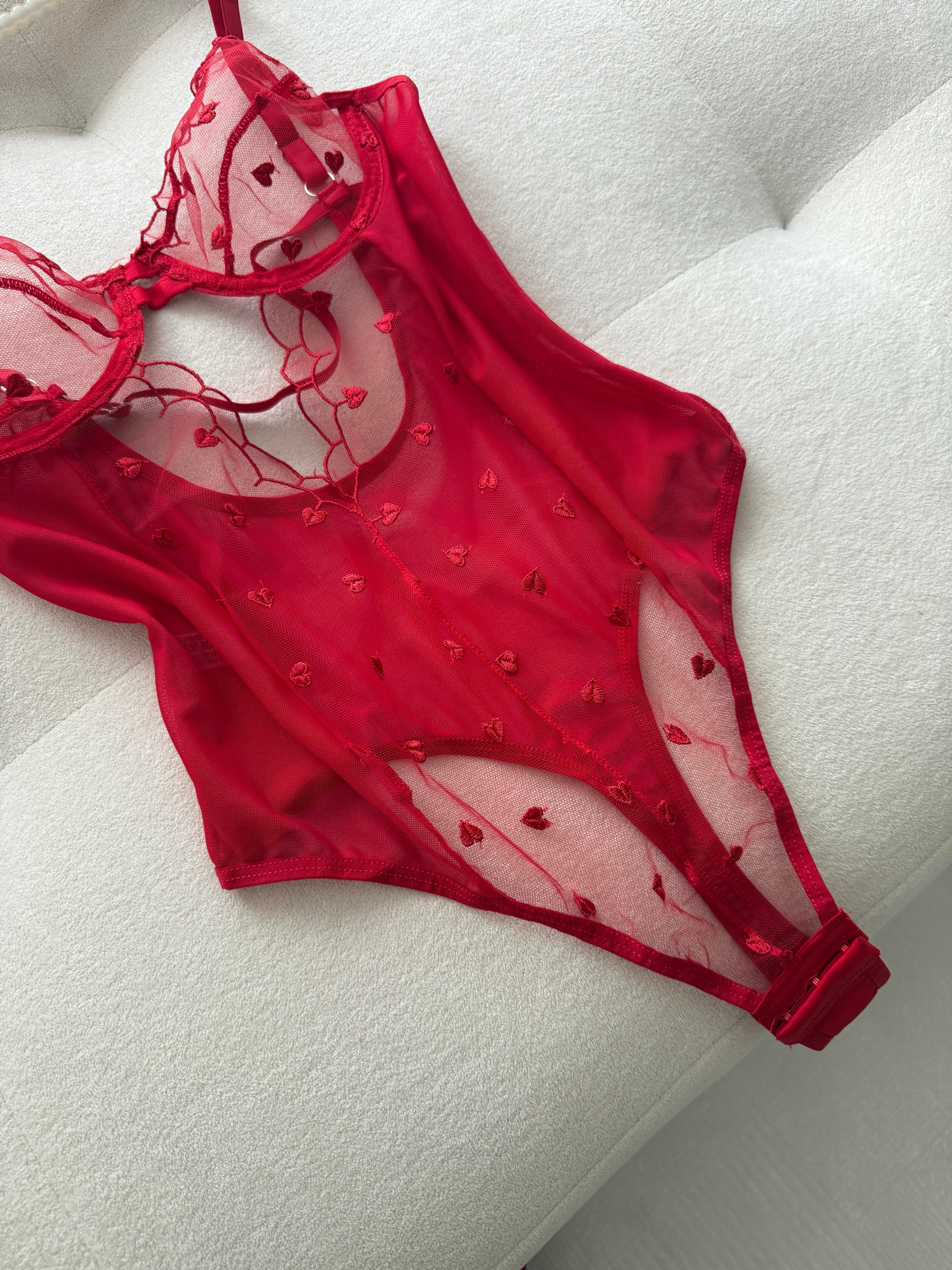Flirty Hearts Bodysuit