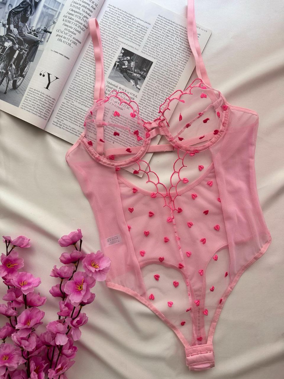 Flirty Hearts Bodysuit