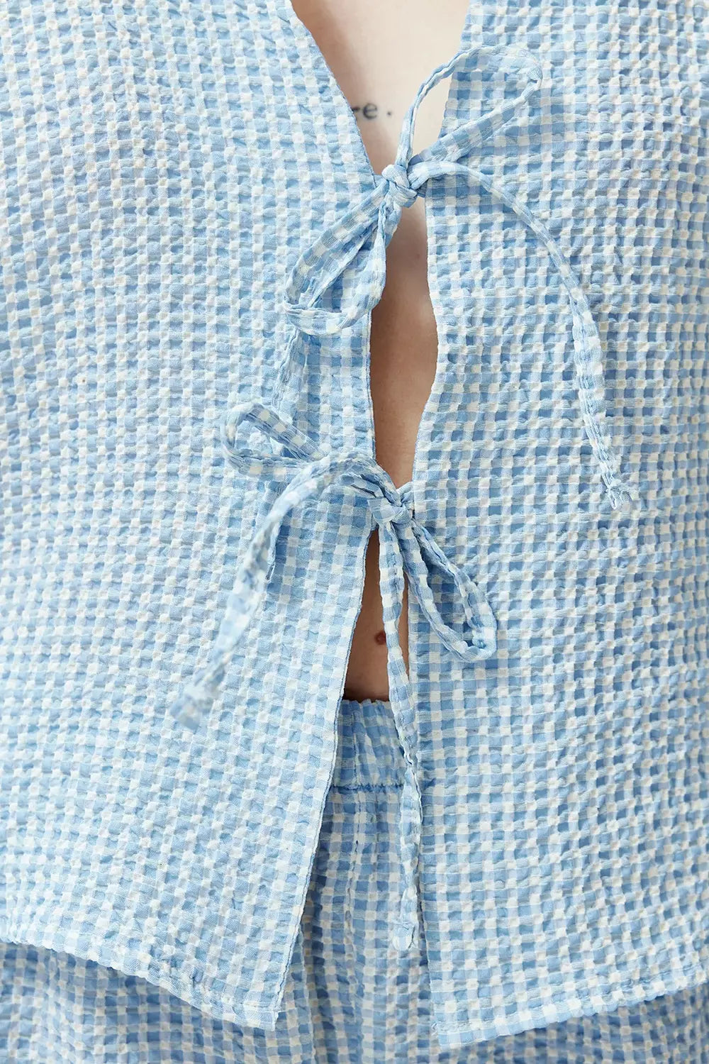 Textured Bow pajama